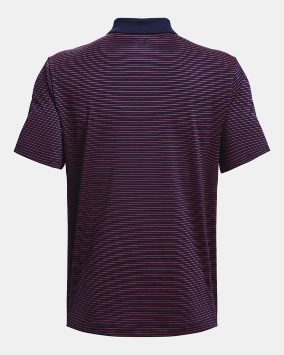 เสื้อโปโล UA Performance 3.0 Stripe สำหรับผู้ชาย in Blue image number 5